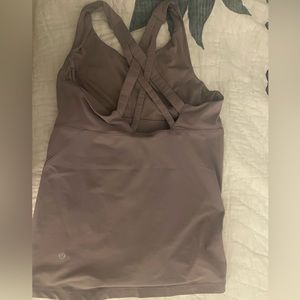 Lavender/dark grey Lululemon Tank